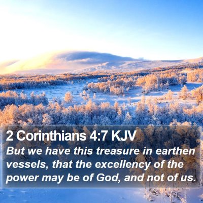 2 Corinthians 4:7 KJV Bible Verse Image