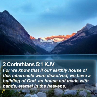 2 Corinthians 5:1 KJV Bible Verse Image