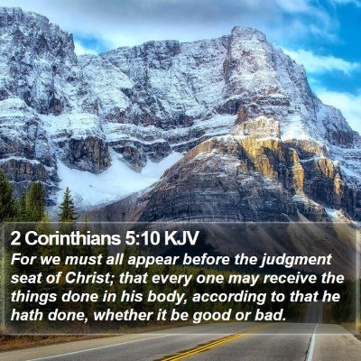 2 Corinthians 5:10 KJV Bible Verse Image