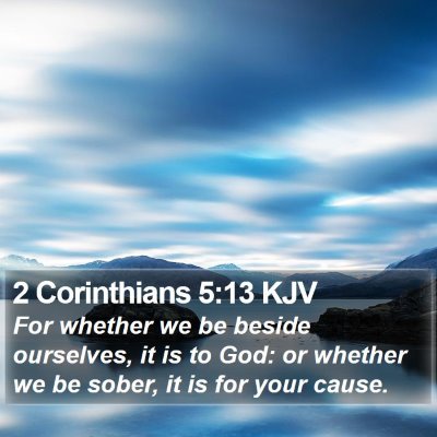 2 Corinthians 5:13 KJV Bible Verse Image