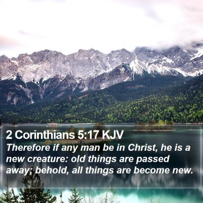 2 Corinthians 5:17 KJV Bible Verse Image