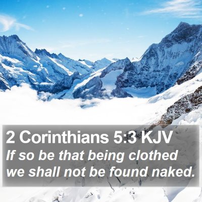 2 Corinthians 5:3 KJV Bible Verse Image