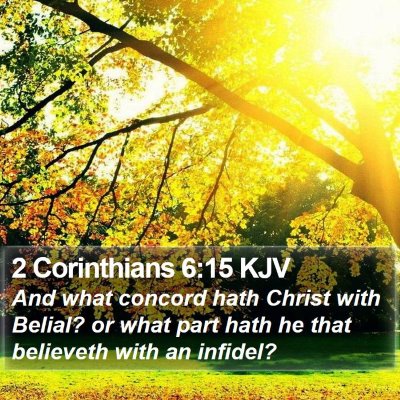 2 Corinthians 6:15 KJV Bible Verse Image