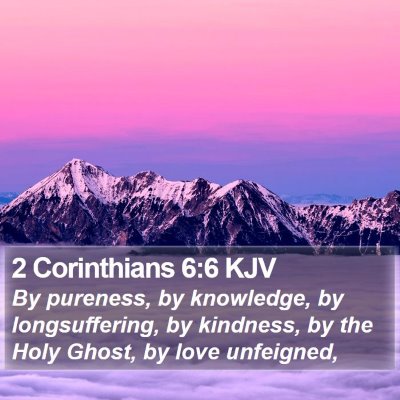 2 Corinthians 6:6 KJV Bible Verse Image
