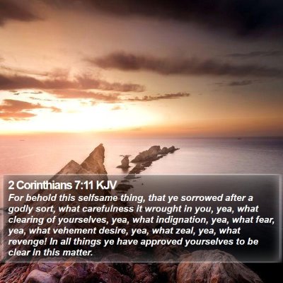 2 Corinthians 7:11 KJV Bible Verse Image