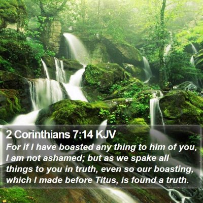 2 Corinthians 7:14 KJV Bible Verse Image