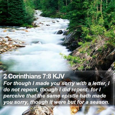 2 Corinthians 7:8 KJV Bible Verse Image