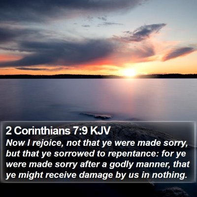 2 Corinthians 7:9 KJV Bible Verse Image