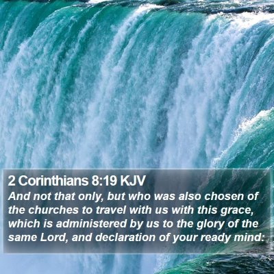 2 Corinthians 8:19 KJV Bible Verse Image