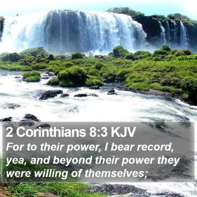 2 Corinthians 8:3 KJV Bible Verse Image