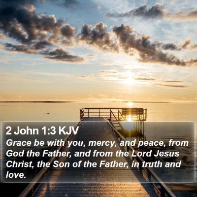 2 John 1:3 KJV Bible Verse Image