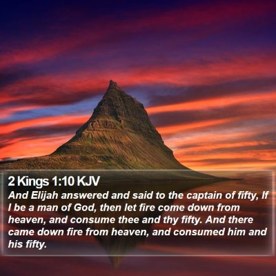 2 Kings 1:10 KJV Bible Verse Image
