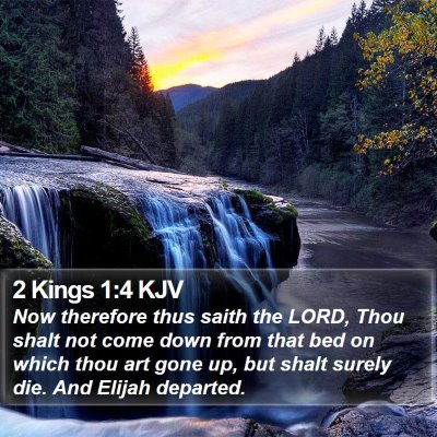 2 Kings 1:4 KJV Bible Verse Image