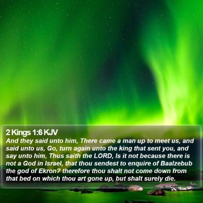 2 Kings 1:6 KJV Bible Verse Image