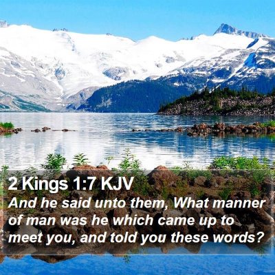 2 Kings 1:7 KJV Bible Verse Image