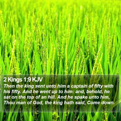 2 Kings 1:9 KJV Bible Verse Image