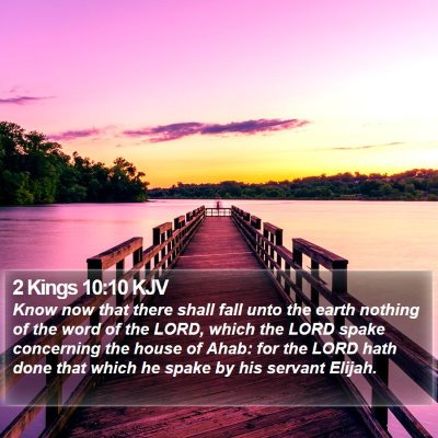 2 Kings 10:10 KJV Bible Verse Image