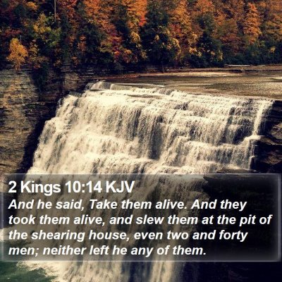 2 Kings 10:14 KJV Bible Verse Image