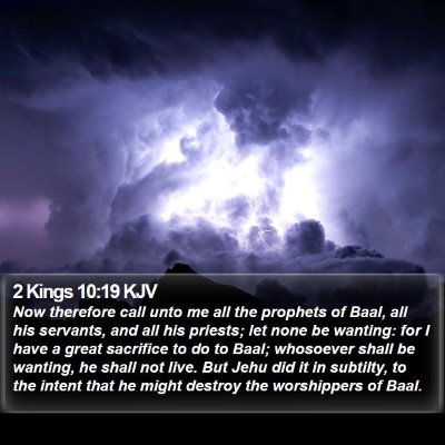 2 Kings 10:19 KJV Bible Verse Image