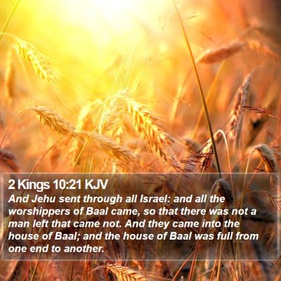 2 Kings 10:21 KJV Bible Verse Image