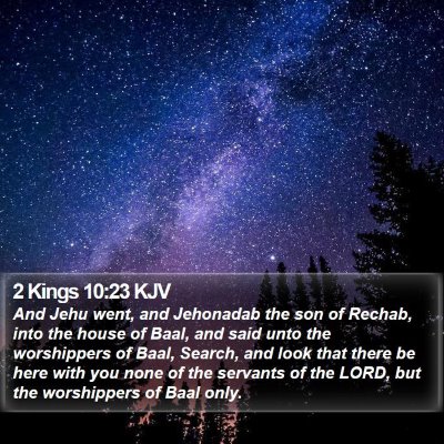 2 Kings 10:23 KJV Bible Verse Image