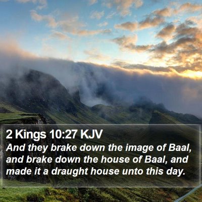 2 Kings 10:27 KJV Bible Verse Image