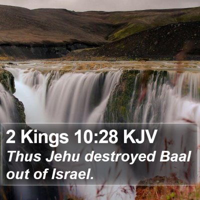 2 Kings 10:28 KJV Bible Verse Image