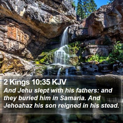 2 Kings 10:35 KJV Bible Verse Image