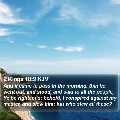2 Kings 10:9 KJV Bible Verse Image