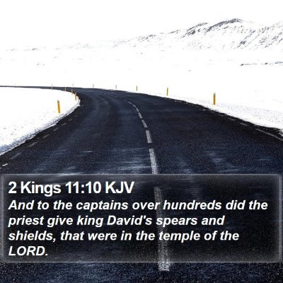 2 Kings 11:10 KJV Bible Verse Image