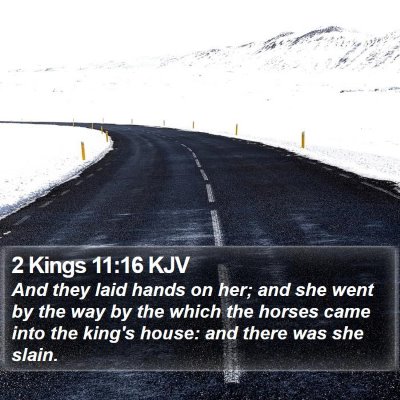 2 Kings 11:16 KJV Bible Verse Image