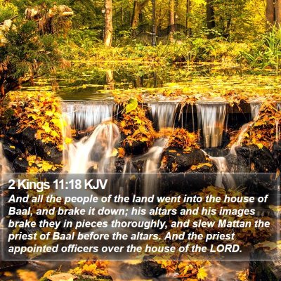 2 Kings 11:18 KJV Bible Verse Image