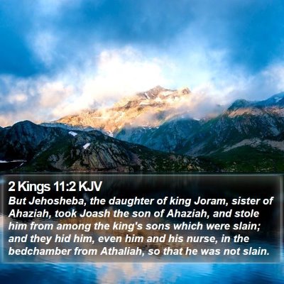 2 Kings 11:2 KJV Bible Verse Image