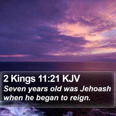 2 Kings 11:21 KJV Bible Verse Image