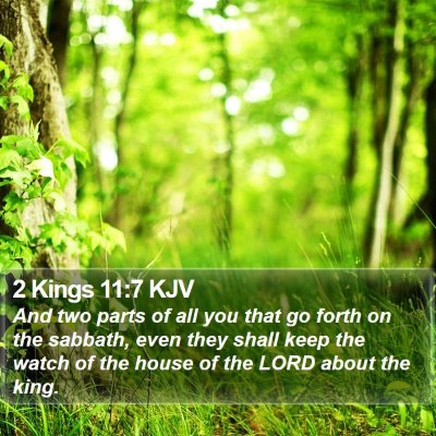 2 Kings 11:7 KJV Bible Verse Image