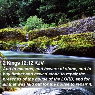 2 Kings 12:12 KJV Bible Verse Image