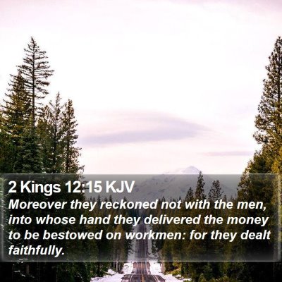 2 Kings 12:15 KJV Bible Verse Image
