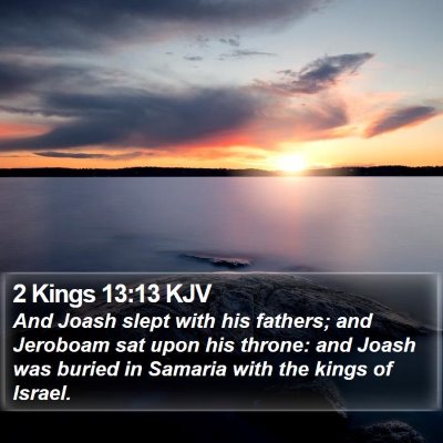 2 Kings 13:13 KJV Bible Verse Image
