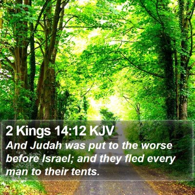 2 Kings 14:12 KJV Bible Verse Image