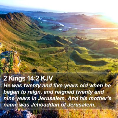2 Kings 14:2 KJV Bible Verse Image