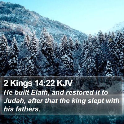 2 Kings 14:22 KJV Bible Verse Image
