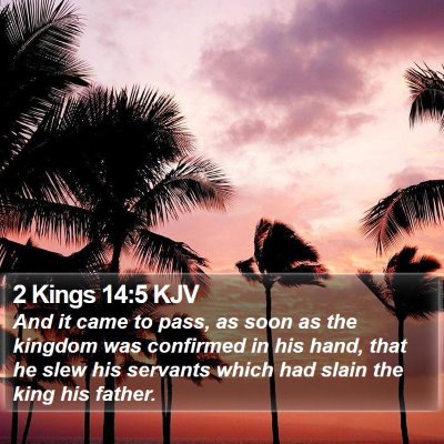 2 Kings 14:5 KJV Bible Verse Image