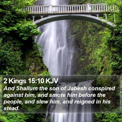 2 Kings 15:10 KJV Bible Verse Image