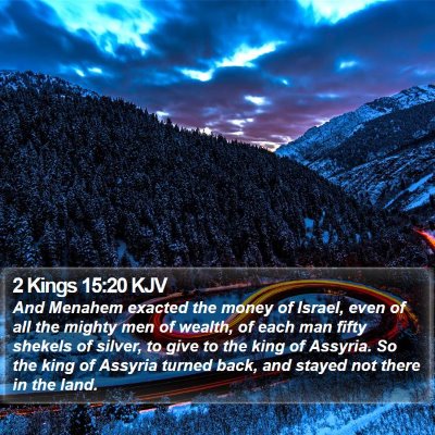 2 Kings 15:20 KJV Bible Verse Image