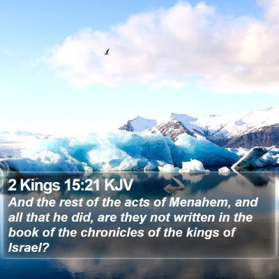 2 Kings 15:21 KJV Bible Verse Image