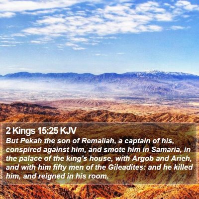2 Kings 15:25 KJV Bible Verse Image