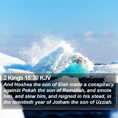 2 Kings 15:30 KJV Bible Verse Image