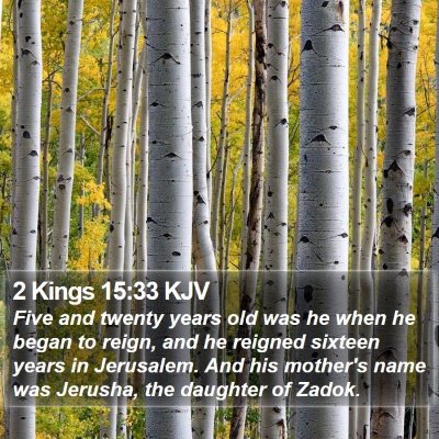 2 Kings 15:33 KJV Bible Verse Image