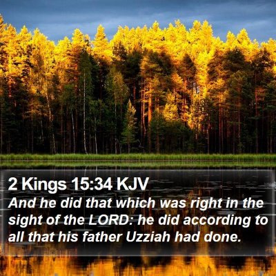 2 Kings 15:34 KJV Bible Verse Image