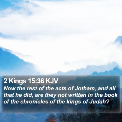 2 Kings 15:36 KJV Bible Verse Image